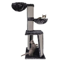 Produktbild von Canadian Cat Company Kratzbaum Regina XL Katzenturm in Anthrazit mit Sisal 60 x 60 x 165 cm