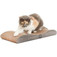 Produktbild von Canadian Cat Company Kratzbrett Comet für Katzen aus Kratzpappe in Dunkelgrau Größe L 60x29x7cm inkl. Katzenminze