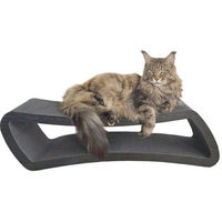Produktbild von Canadian Cat Company Kratzbrett Eclipse für Katzen aus Kratzpappe 84x24x23cm doppelseitig nutzbar als Kratzmöbel und Liegeplatz