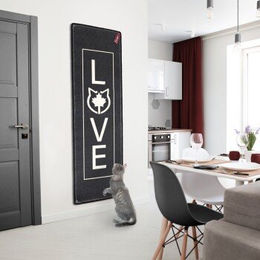 Canadian Cat Company Kratzmatte für Katzen 180x60cm Anthrazit mit Wandbefestigung – Bild 1 von 3