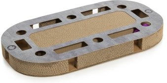 Canadian Cat Company PlayPlate Katzenspielplatz mit integrierter Kratzpappe in Betonoptik Grau 65 x 35 x 5,8 cm – Bild 1 von 7