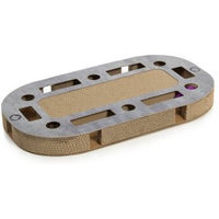 Produktbild von Canadian Cat Company PlayPlate Katzenspielplatz mit integrierter Kratzpappe in Betonoptik Grau 65 x 35 x 5,8 cm