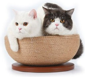 Canadian Cat Company Sisal-Kratzschale für Katzen Beige – Bild 1 von 2