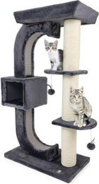 CanadianCat Company Design Kratzbaum Carter Katzenmöbel Kletterturm Grau mit Sisal 80x45x150cm – Bild 1 von 8