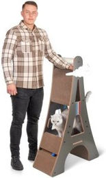 CanadianCat Company Design-Kratzmöbel Eiffelturm Kratzbaum aus Filz 78 x 33 x 125 cm – Bild 1 von 7