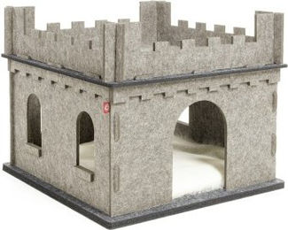 CanadianCat Company Felty Fort Katzenbungalow aus Filz in Beige-Anthrazit – Bild 1 von 6