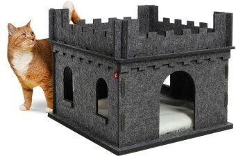 CanadianCat Company Felty Fort Katzenburg aus Filz in Anthrazit – Bild 1 von 7