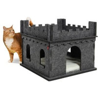Produktbild von CanadianCat Company Felty Fort Katzenburg aus Filz in Anthrazit