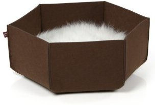 CanadianCat Company Filzlounge AVA Katzenbett aus Filz Braun Größe L – Bild 1 von 9