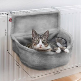 CanadianCat Company Heizungsliege Kuschelsack für Katzen aus Polyester in Grau – Bild 1 von 5