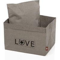 Produktbild von CanadianCat Company Katzenbett aus Papier Grau 45 x 35 x 35 cm