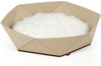 CanadianCat Company Katzenbett Zoey aus Filz Braun Beige Größe L – Bild 1 von 12