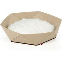 Produktbild von CanadianCat Company Katzenbett Zoey aus Filz Braun Beige Größe L