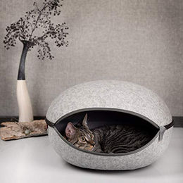 CanadianCat Company Katzenhöhle aus Filz in Grau Größe L – Bild 1 von 8