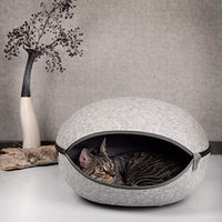 Produktbild von CanadianCat Company Katzenhöhle aus Filz in Grau Größe L