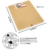 Produktbild von CanadianCat Company Katzenklo Matte XXL beige aus Kunststoff