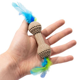 CanadianCat Company Katzenspielzeug Schlange aus Kratzpappe mit Federn 10/30 cm – Bild 1 von 1