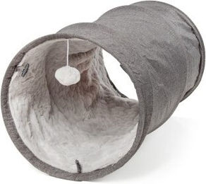 CanadianCat Company Katzentunnel Katzenhöhle aus Plüsch grau – Bild 1 von 13