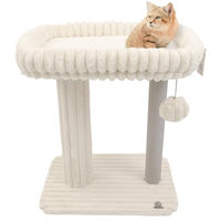 Produktbild von CanadianCat Company Kratzbaum Charlotte Beige 80 cm mit Papier-Kratzsäule für Katzen