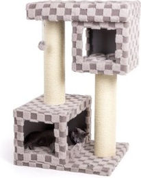 CanadianCat Company Kratzbaum Clifton 107cm Grau mit Katzenhöhle und Sisal-Elementen – Bild 1 von 6