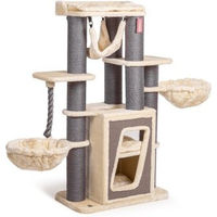Produktbild von CanadianCat Company Kratzbaum Hudson XL für Katzen in Beige und Grau mit Sisalstämmen und Plüsch