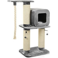 Produktbild von CanadianCat Company Kratzbaum Kingston grau mit Sisal-Kratzstämmen