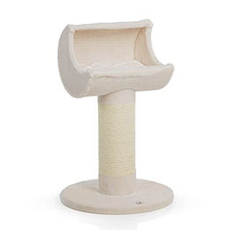 CanadianCat Company Kratzbaum Luna Lounge Beige mit XXL Liegemulde aus Plüsch – Bild 1 von 1