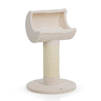 Produktbild von CanadianCat Company Kratzbaum Luna Lounge Beige mit XXL Liegemulde aus Plüsch