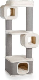 CanadianCat Company Kratzbaum Ottawa XXL beige mit Sisalsäulen und Katzenhöhle – Bild 1 von 12