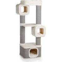 Produktbild von CanadianCat Company Kratzbaum Ottawa XXL beige mit Sisalsäulen und Katzenhöhle