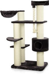 CanadianCat Company Kratzbaum XXL Brockville für Katzen in Anthrazit mit Sisalsäulen 130 x 88 x 163 cm – Bild 1 von 13