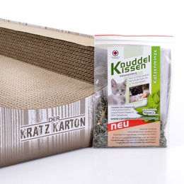 CanadianCat Company Kratzbrett aus Kratzpappe für Katzen Braun Klein – Bild 1 von 3