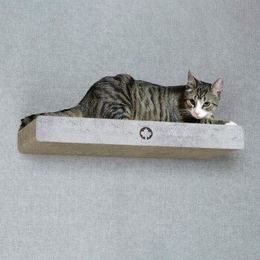 CanadianCat Company Kratzbrett Cloud Wandmontage aus Kratzpappe in Betonoptik 70 x 30 x 8 cm – Bild 1 von 7