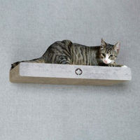 Produktbild von CanadianCat Company Kratzbrett Cloud Wandmontage aus Kratzpappe in Betonoptik 70 x 30 x 8 cm