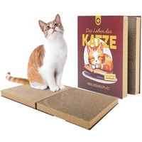 Produktbild von CanadianCat Company Kratzbrett Das Kratzbuch aus Kratzpappe für Katzen mit zwei Kratzflächen 56 x 31 x 3,2 cm