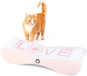 CanadianCat Company Kratzbrett Satellite 2.0 für Katzen in Rosa mit Kratzpappe – Bild 1 von 11