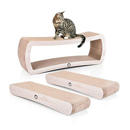 CanadianCat Company Kratzbretter Wave und Galaxy Set aus Natur Kratzpappe für Katzen – Bild 1 von 10