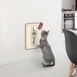 CanadianCat Company Kratzmatte für Katzen aus Kratzpappe beige 30x40 cm – Bild 1 von 4