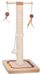 CanadianCat Company Kratzstamm Charly Kratzsäule mit Spielschiene aus Sisal für Katzen – Bild 1 von 6