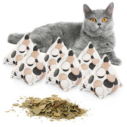 CanadianCat Company Schmuse-Pyramide XL Kreise Katzenkissen mit Katzenminze 6er Set bunt – Bild 1 von 5