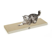 Produktbild von CanadianCat Company XXL Kratzbrett aus Kratzpappe für Katzen in Weiß, Grau oder Braun, 90 x 30 x 5 cm