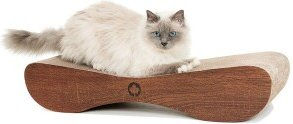 CanadianCat Company XXL Satellite 2.0 Lounge Kratzmöbel für Katzen aus Kratzpappe Braun – Bild 1 von 7