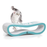 Produktbild von CanadianCat Orbit 2.0 Kratzbrett aus Kratzpappe für Katzen in Türkis