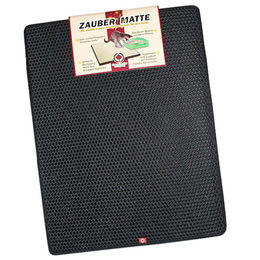CanadianCat Zaubermatte Katzenstreumatte aus High-Tech-Schaumstoff anthrazit grau schwarz 58 x 76 cm – Bild 1 von 6