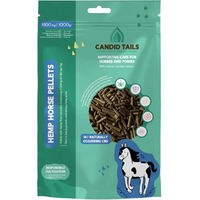Produktbild von Candid Tails Hanfpellets mit CBD als Nahrungsergänzung für Pferde 1,5 kg