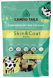 Candid Tails Skin & Coat CBD Hypoallergenes Haut-Fell-Supplement mit Probiotika 100g – Bild 1 von 1