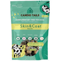 Produktbild von Candid Tails Skin & Coat CBD Hypoallergenes Haut-Fell-Supplement mit Probiotika 100g
