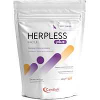 Produktbild von Candioli Herpless Plus Einfach Weichkaubonbons zur Immunstärkung mit Huhn und Schwein 30 Stück