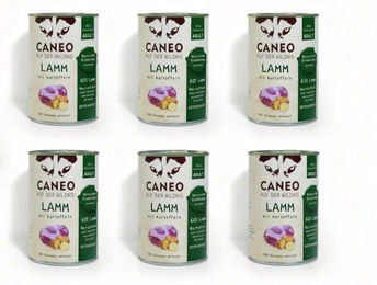 Caneo Hundefutter Lamm mit Stückchen in Sauce getreidefrei 6 x 400 g – Bild 1 von 1