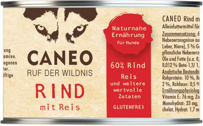 Caneo Hundefutter Rind mit Reis glutenfrei Adult 6 x 200 g – Bild 1 von 1